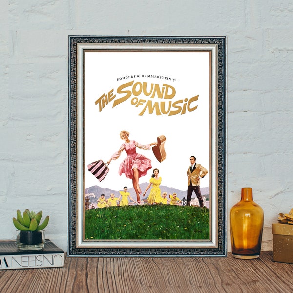 The Sound of Music Movie Poster, The Sound of Music Classic Movie Poster, Vintage Canvas Cloth Photo Print