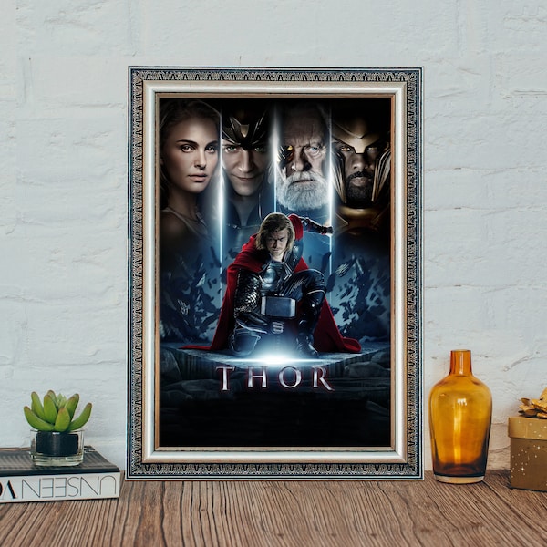 Thor Movie Poster, Thor Classic Vintage Movie Canvas Cloth Poster