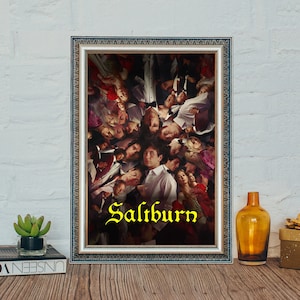 Saltburn (2023) Movie Poster, Classic Vintage Movie Poster, Saltburn Classic Movies Canvas Cloth Poster