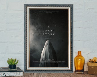 Filmposter A Ghost Story (2017), klassieke filmposter A Ghost Story, fotoprint op canvasdoek