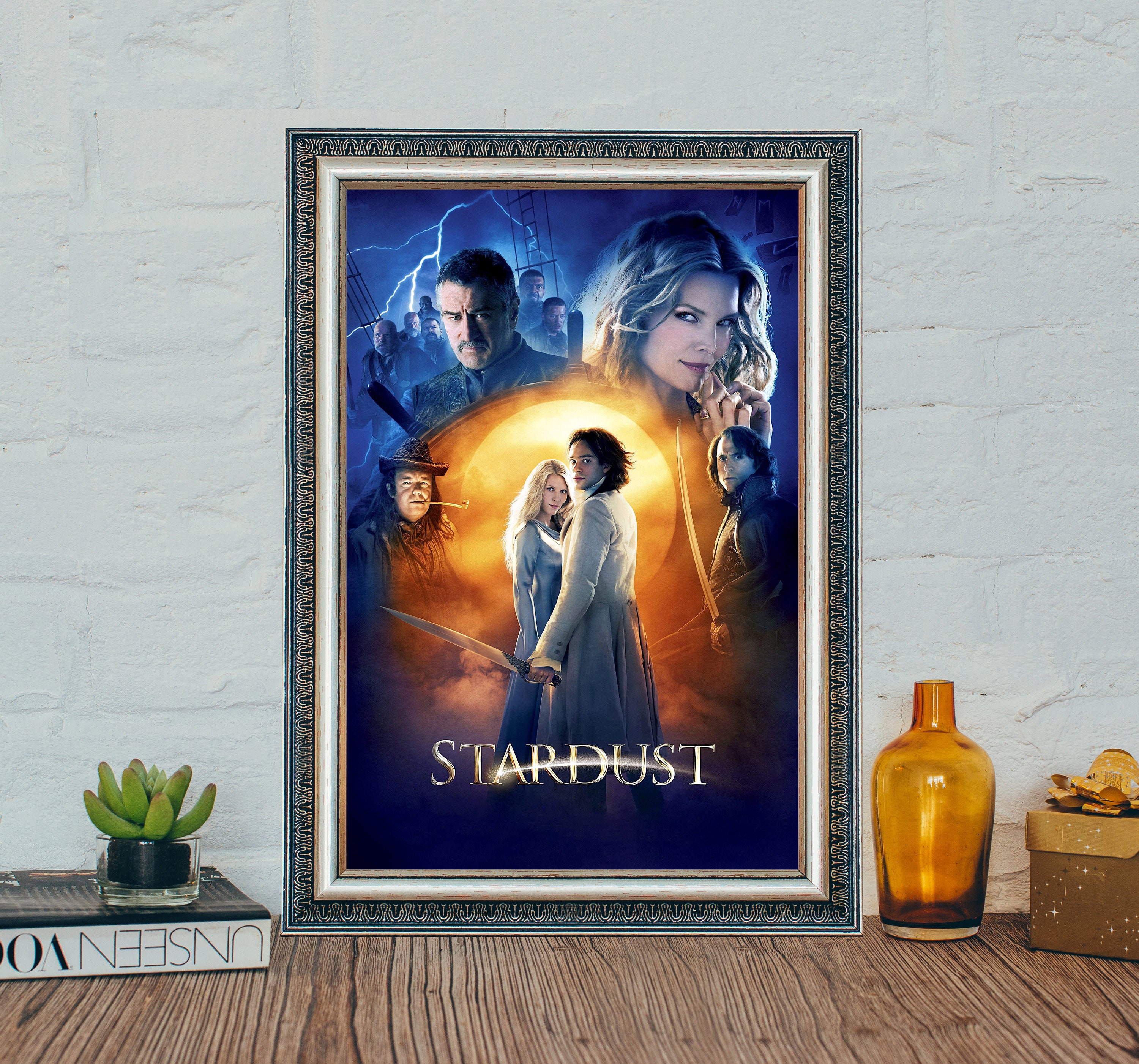 Stardust Movie Poster, Stardust (2007) Movie Poster, Vintage Canvas Cloth Photo Print