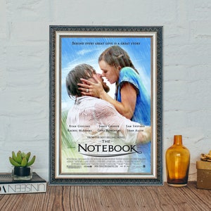 Póster de la película "El diario de Noa", póster de la película clásica "El diario de Noa", impresión fotográfica vintage en lienzo.