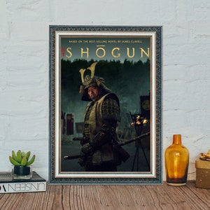 Póster de la película Shōgun, póster clásico vintage de Shōgun (2024), póster de película de tela en lienzo