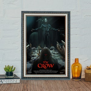 Póster de la película El cuervo, póster de Brandon Lee, póster de la película El cuervo de 1994, impresión fotográfica clásica en lienzo vintage