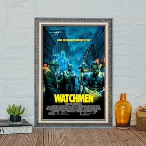 Watchmen (2009) Movie Poster, Watchmen Classic Vintage Film Poster, Classic Movie Canvas Cloth Poster