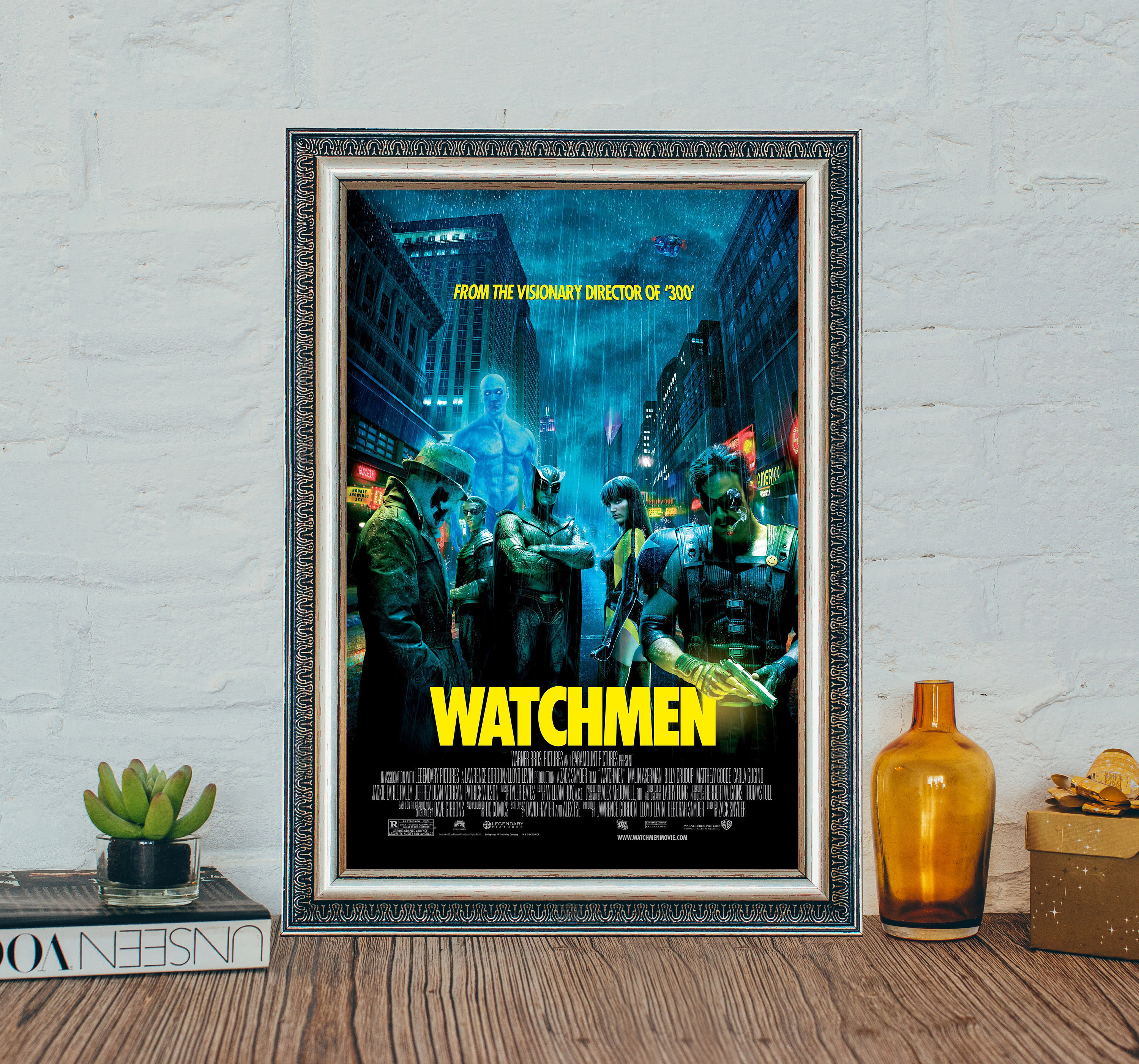 Watchmen (2009) Movie Poster, Watchmen Classic Vintage Film Poster, Classic Movie Canvas Cloth Poster