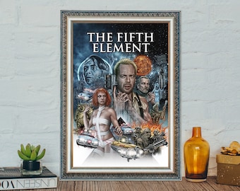 The Fifth Element Movie Poster, Canvas Wall Art - Etsy