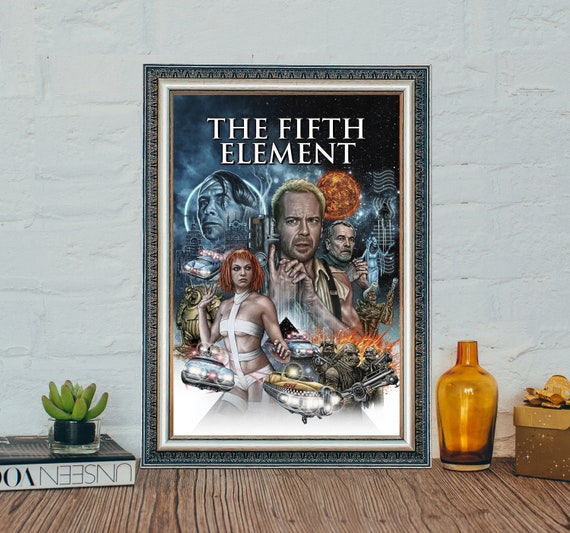 The Fifth Element Movie Poster: Classic Vintage Canvas Print - Etsy