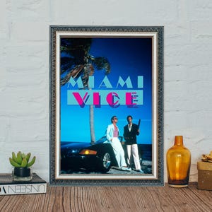 1984 Miami Vice Movie Poster: Classic Vintage Canvas Art