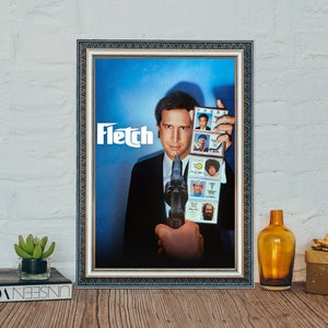 Fletch Movie Poster, Fletch Classic Movie Poster, Vintage Canvas Cloth Photo Print