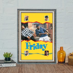 Friday Movie Poster, Friday Classic Movie Poster, Vintage Canvas Cloth Photo Print
