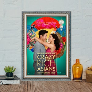 Crazy Rich Asians Movie Poster, Crazy Rich Asians (2018) Classic Movie Poster, High Quality Canvas Cloth Poster, Festival Decor