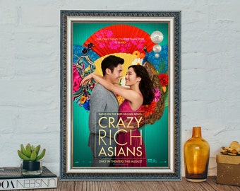 Crazy Rich Asians Movie Poster, Crazy Rich Asians (2018) Classic Movie Poster, High Quality Canvas Cloth Poster, Festival Decor