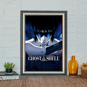 Ghost in the Shell Major Anime Movie Poster Silk Print Art 36x18 SIGNED  Mondo