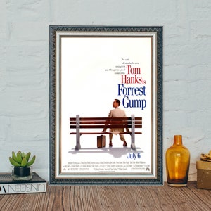 Forrest Gump Film Poster, Filmklassiker Forrest Gump Poster, Vintage Leinwand Foto Druck