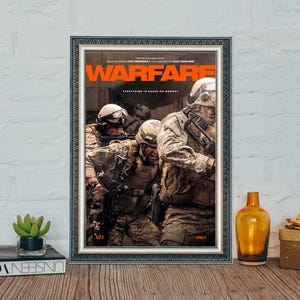 Warfare 2025 Filmposter, Warfare War & Actionfilm Poster, Hochwertige Leinwand, Stoffposter, Filmgeschenk für Sie/Ihn