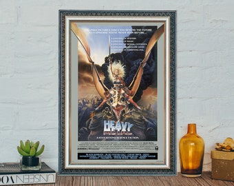 Affiche de film Heavy Metal (1981), affiche de film vintage Heavy Metal classique, affiche de film classique en toile sur toile