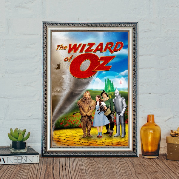 Aimant Réfrigérateur Affiche De Film Rétro – Le Magicien D'Oz – 9,5 Cm