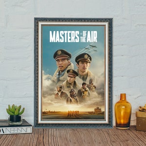 Masters of the Air Movie Poster, Meister der Luft (2024) Classic Vintage Poster, Canvas Cloth Movie Poster
