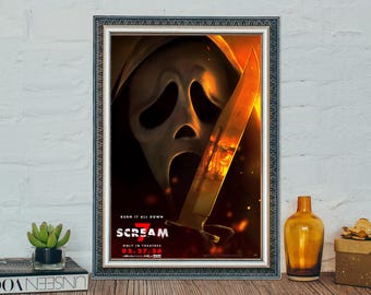 Póster de la película Scream 7: Impresión en tela sobre lienzo