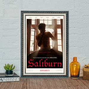 Saltburn Movie Poster, Saltburn Classic Movie Poster Print, High Quality Canvas Cloth Photo Print, Holiday gifts, Festival Gifts
