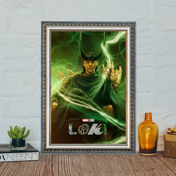 Loki 2 Movie Poster, Loki Classic Movie Poster, Tom Hiddleston Vintage Canvas Cloth Photo Print