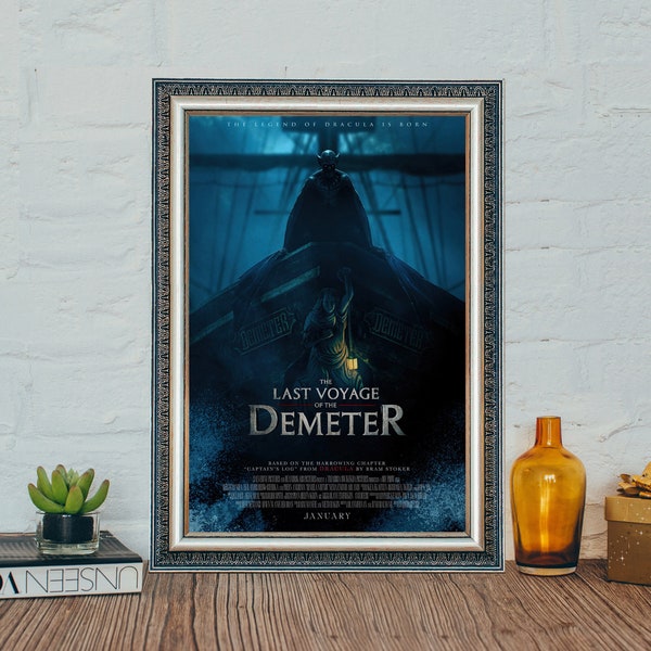 The Last Voyage of the Demeter Movie Poster, Bottoms Classic Vintage Movie Poster, The Last Voyage of the Demeter Canvas Cloth Poster