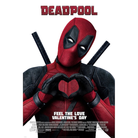 デッドプールの映画ポスター、マーベルヒーローデッドプールの