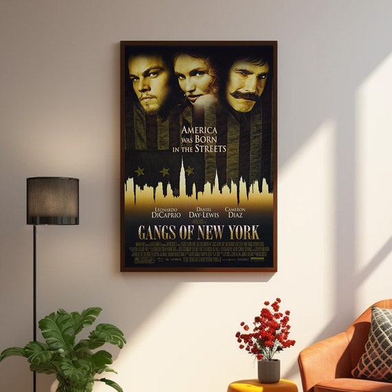 SAEYZ Poster Vintage Du Film Gangs De New York (1) - Poster Sur Toile