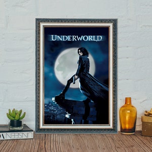 Underworld (2003) Movie Poster, Underworld Classic Vintage Film Poster, Classic Horror Movie Canvas Cloth Poster