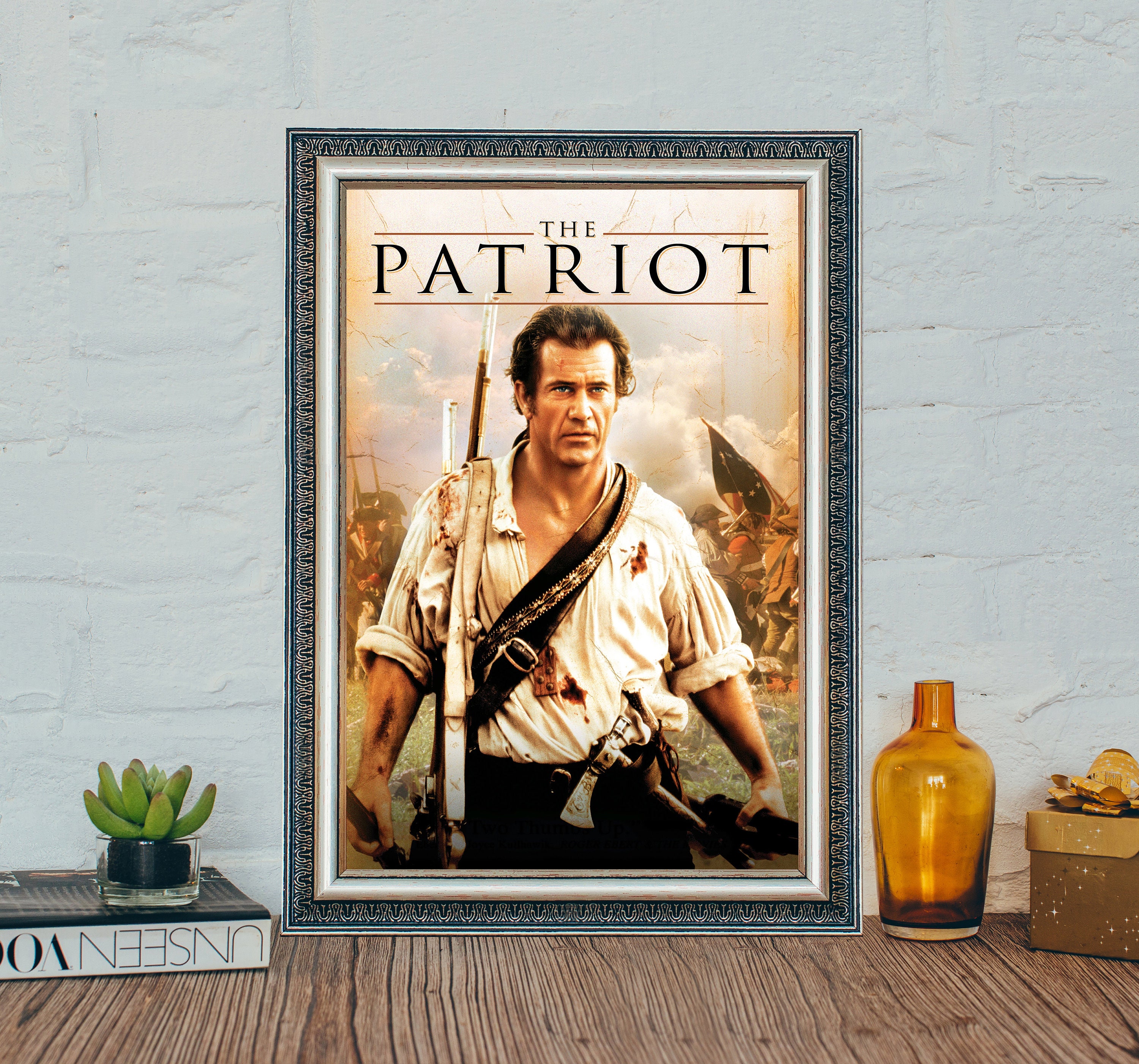 The Patriot Movie Movie Poster, Mel Gibson Classic Movie Poster, Vintage Canvas Cloth Photo Print, Holiday gifts, Festival Gifts,