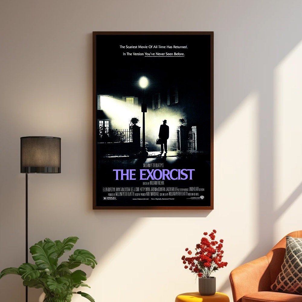 THE EXORCIST Movie Poster, The Exorcist Classic Vintage Film Poster, Classic Horror Movie Canvas Cloth Poster