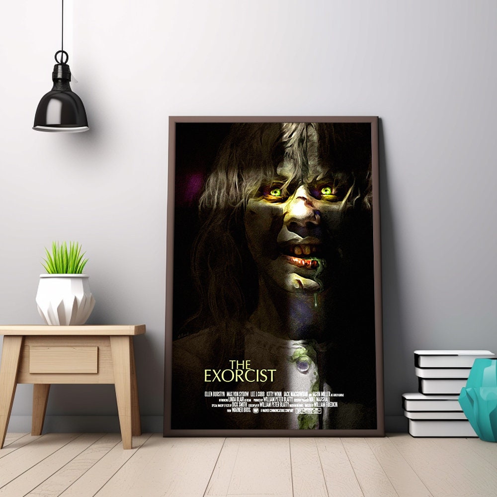 THE EXORCIST Movie Poster, The Exorcist Classic Vintage Movie Poster, Classic Horror Movie