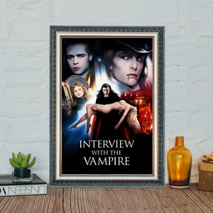 Interview with the Vampire Movie Poster,  Tom Cruise Classic Vintage Movie Poster, Classic Movie Canvas Cloth Poster