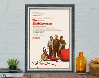 The Holdovers Poster, The Holdovers Classic Vintage Movie Poster, Classic Movie Canvas Cloth Poster