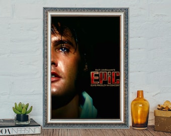 EPiC Elvis Presley in Concert (2026) Poster del film: tela artistica di un film classico