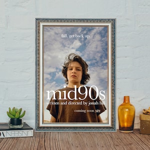 Mid90s Movie Poster, Mid90s  Classic Movie Poster, Vintage Canvas Cloth Photo Print