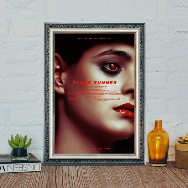 Blade Runner Movie Poster Picture Canvas Wall Art Decor Vintage Canvas Cloth Photo Print, Holiday gifts