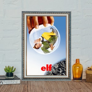 Pôster de filme de elfo, pôster de filme clássico de elfo, impressão de foto em tecido de lona