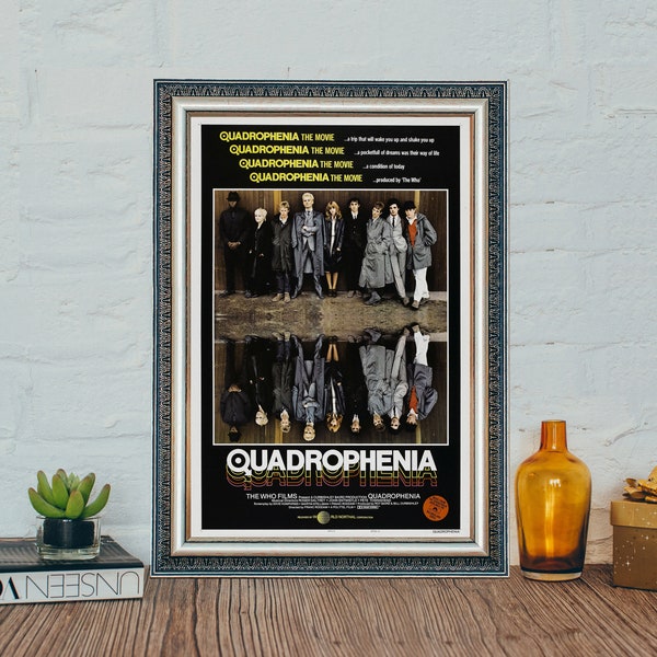 Quadrophenia Movie Poster, Quadrophenia (1979) Classic Movie Poster, Vintage Canvas Cloth Photo Print, Holiday gifts