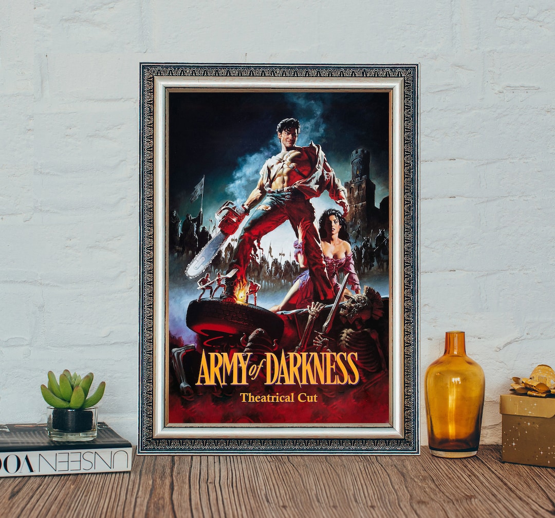 Army Of Darkness Movie Poster Classic Canvas Cloth Print Etsy army-of-darkness-movie-poster-classic-canvas-cloth-print-etsy