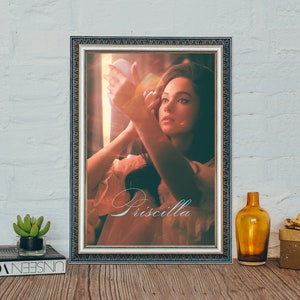 Póster de la película Priscilla, póster de la película clásica Priscilla (2023), impresión fotográfica en lienzo vintage, regalos navideños