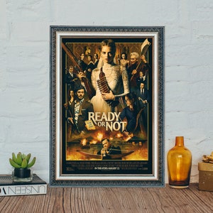 Póster de la película Ready or Not (2019), póster clásico de la película Ready or Not, impresión fotográfica en lienzo vintage