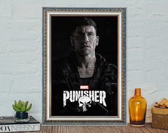 Affiche de film Marvel's The Punisher (2017), affiche de film classique Marvel's The Punisher, affiche de film classique en toile sur toile