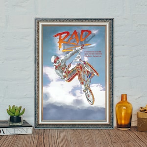 Póster de la película Rad de 1986, póster clásico de la película Rad, póster clásico de la película en tela.