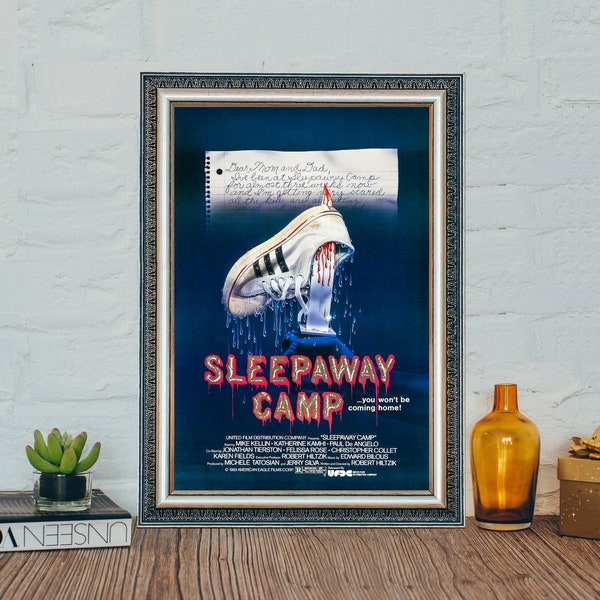 Sleepaway Camp Movie Poster, Classic Vintage Movie Sleepaway Camp Poster, Canvas Cloth Photo Print
