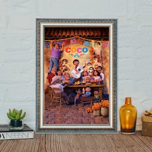 CoCo Movie Poster,  CoCo Vintage Movie Canvas Cloth Poster
