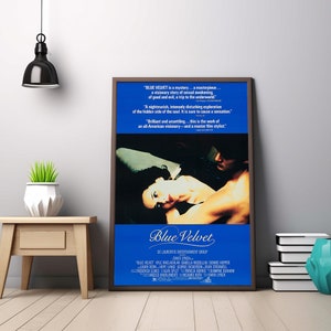 Affiche de film Blue Velvet 1986, affiche de film vintage Blue Velvet classique, affiche de film Blue Velvet, affiche en toile image 2