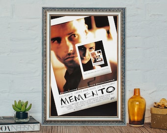 Memento Movie Poster, Classic Vintage Movie Poster, Memento Classic Movies Canvas Cloth Poster
