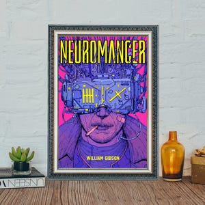 Neuromancer Filmplakat, Neuromancer Klassisches Filmplakat, Hochwertige Leinwand Stoff Poster, Wohnkultur, Festival Geschenk